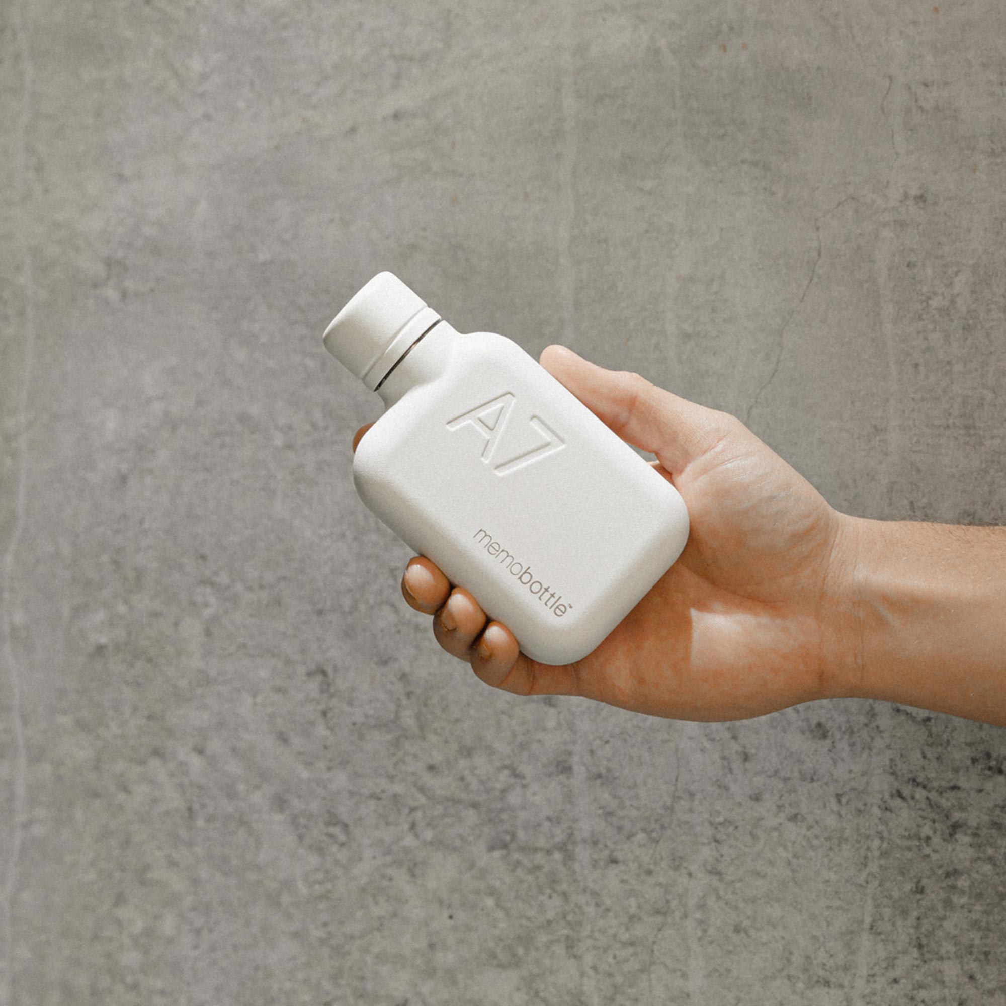 A7 Stainless Steel memobottle (White)