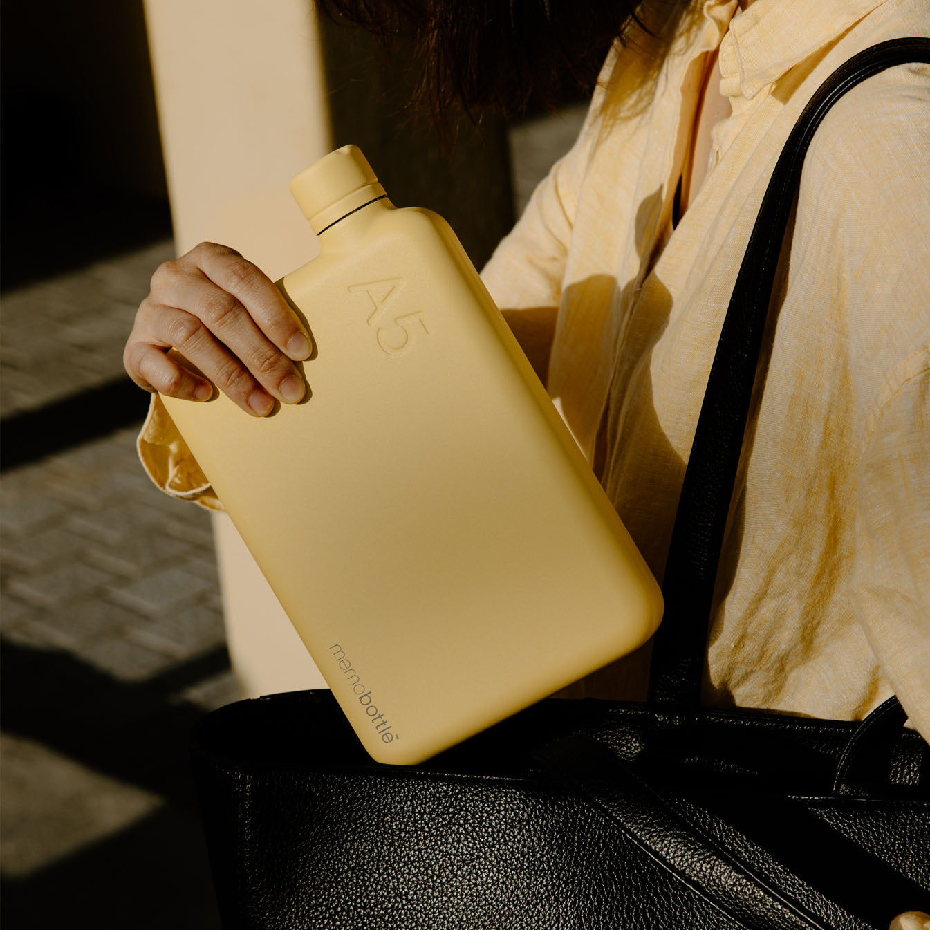 A5 Stainless Steel memobottle (Butter Yellow)