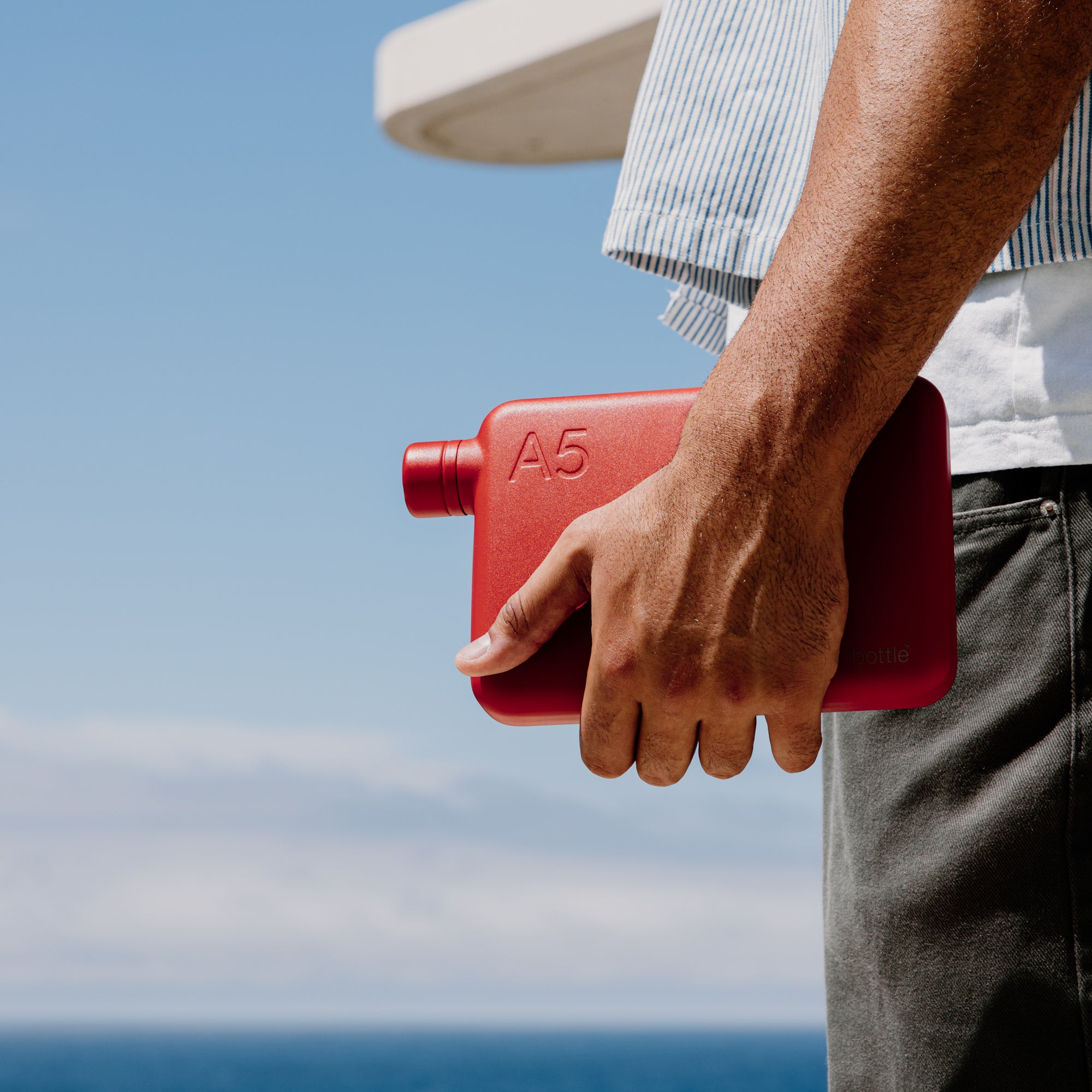 A5 Stainless Steel memobottle (Red)