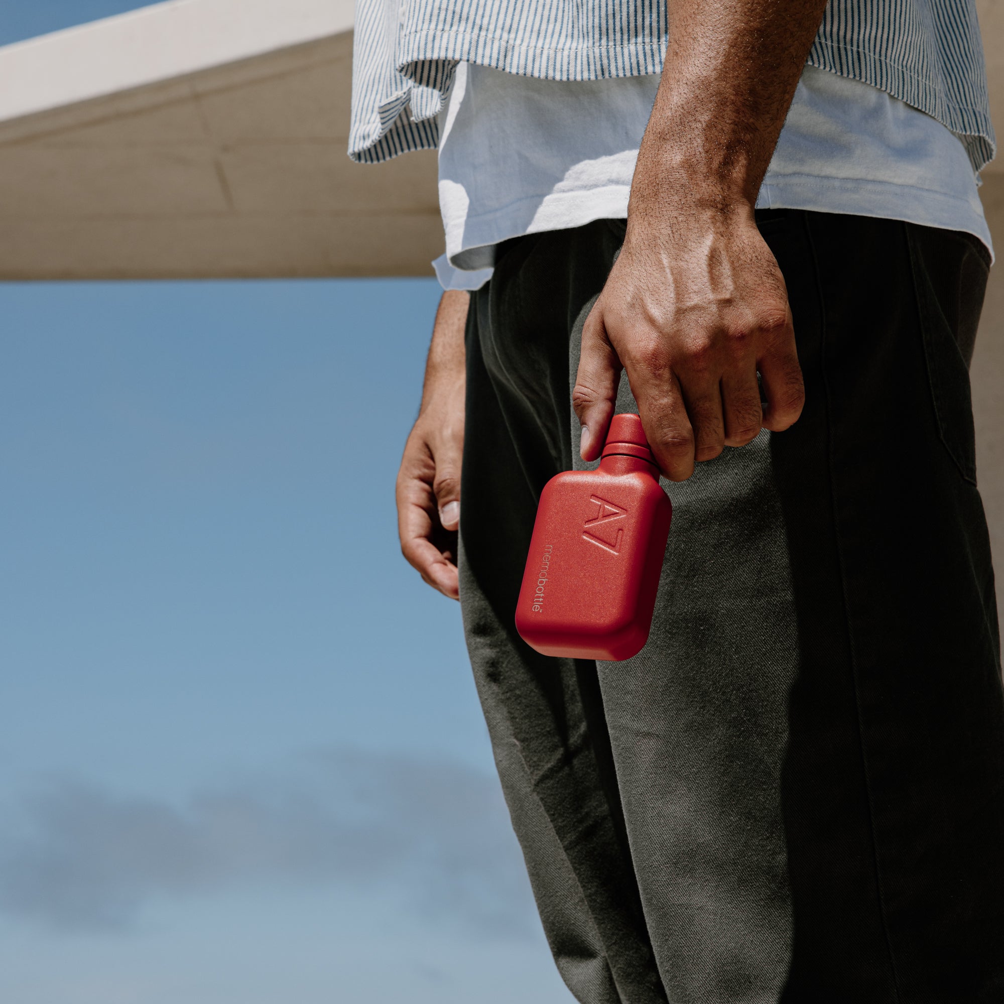 A7 Stainless Steel memobottle (Red)