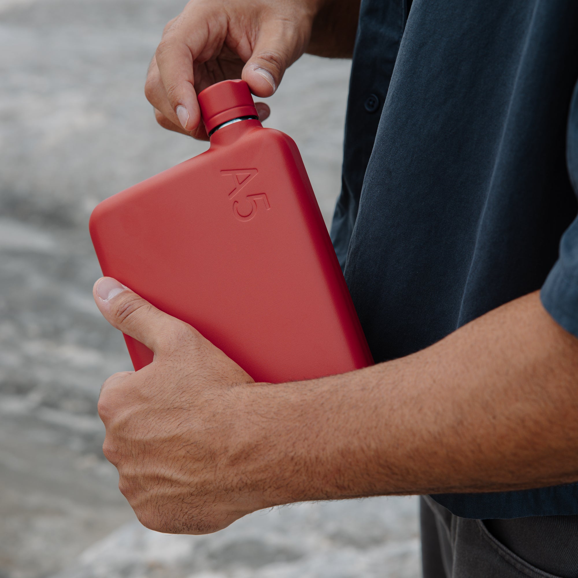 A5 Stainless Steel memobottle (Red)