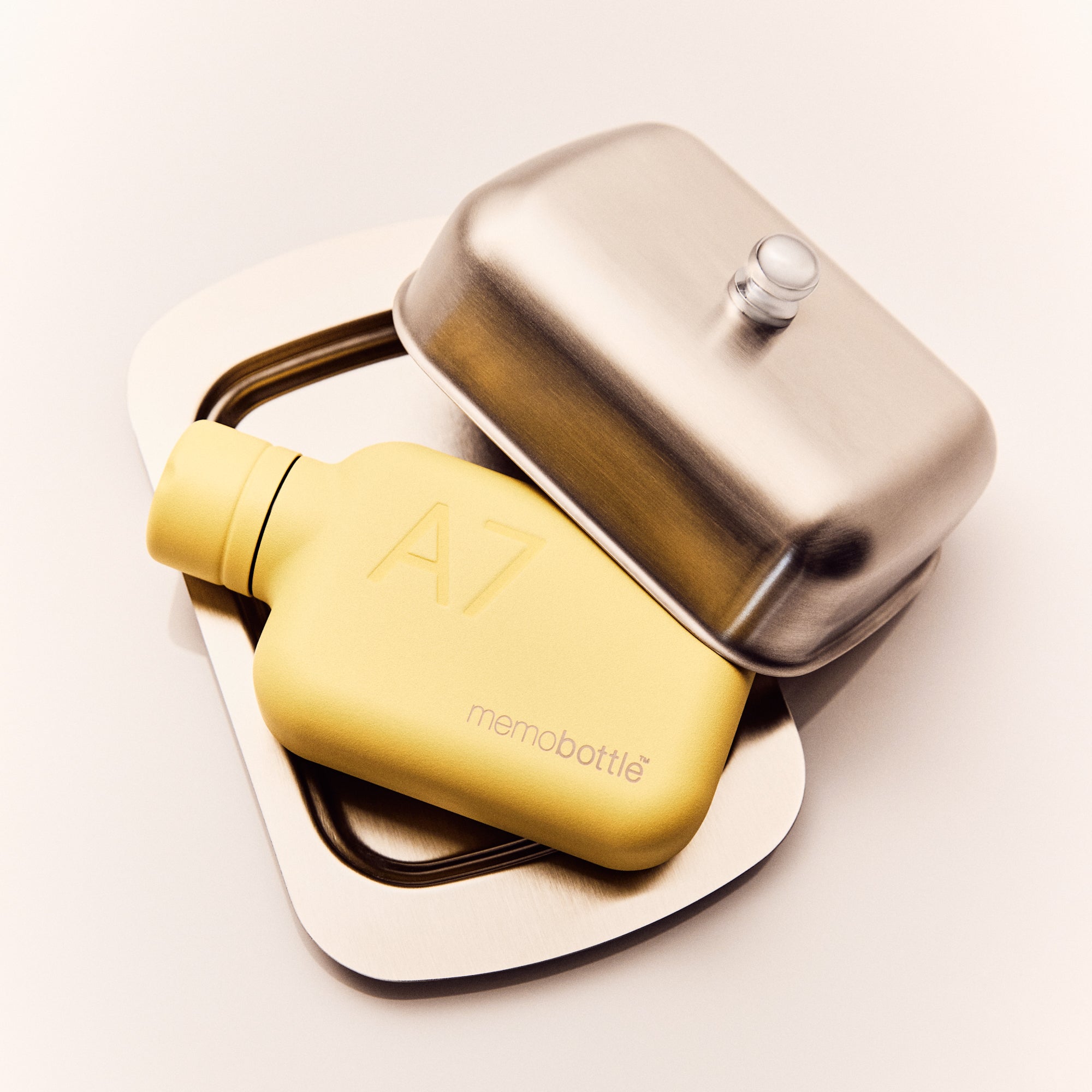 A7 Stainless Steel memobottle (Butter Yellow)