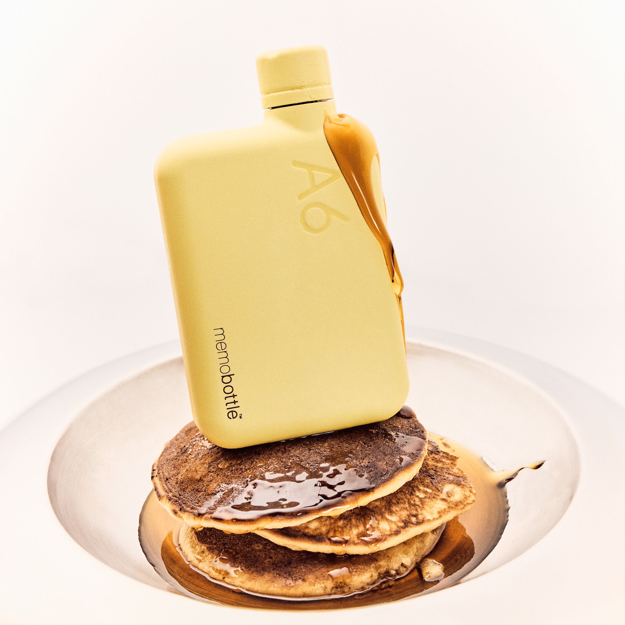 A6 Stainless Steel memobottle (Butter Yellow)