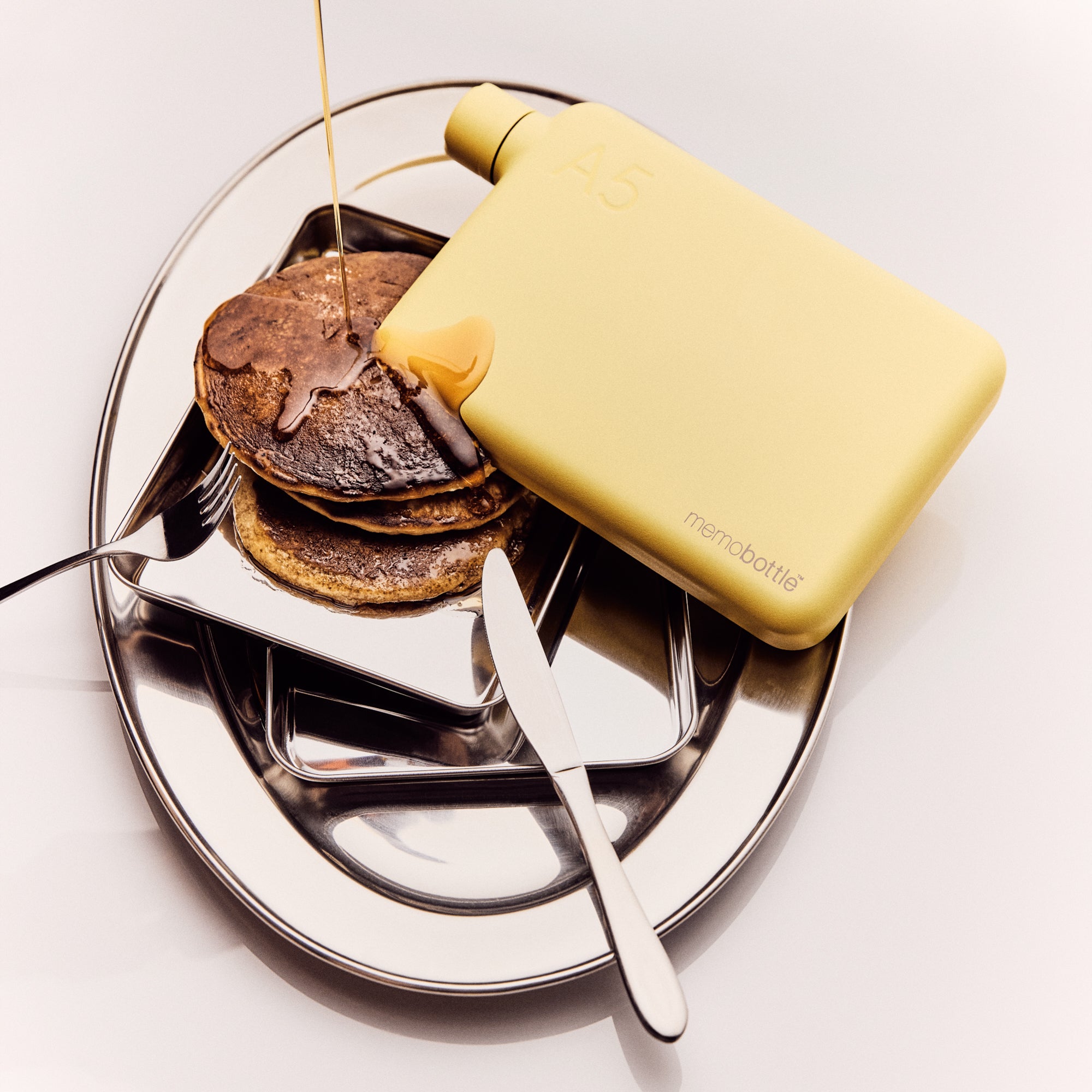 A5 Stainless Steel memobottle (Butter Yellow)