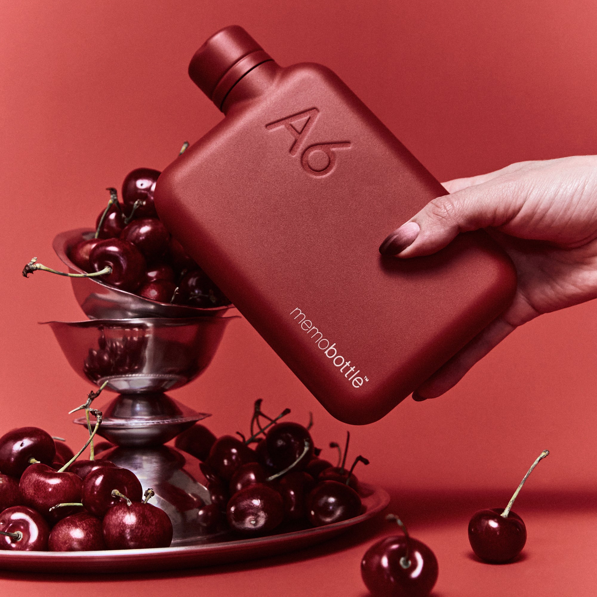 A6 Stainless Steel memobottle (Red)