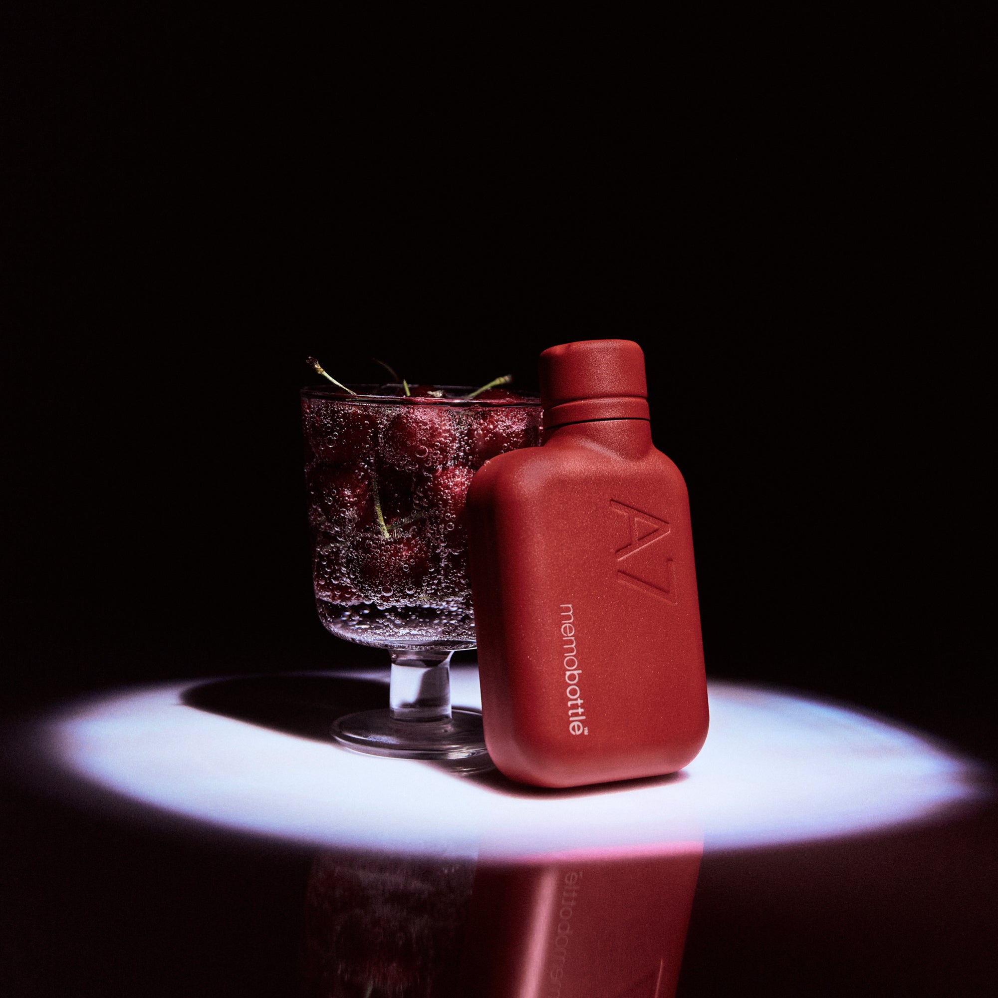 A7 Stainless Steel memobottle (Red)